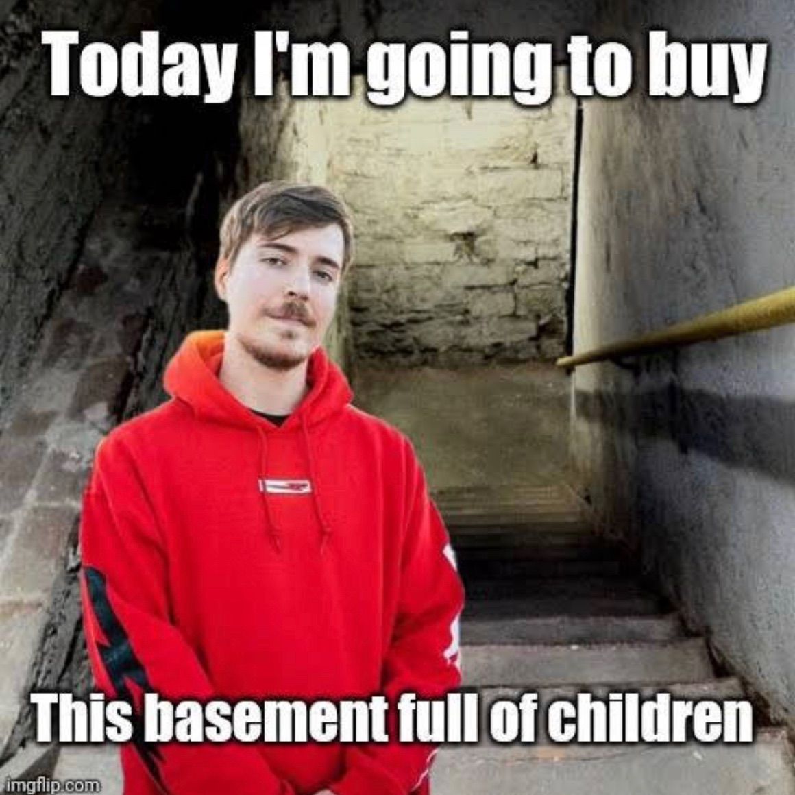 Today I'm going to buy
This basement full of children
imgflip.com